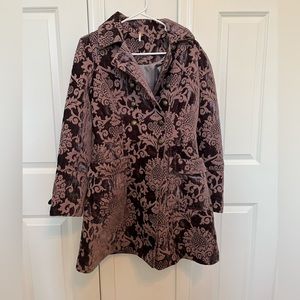 Free People Purple Pea Coat